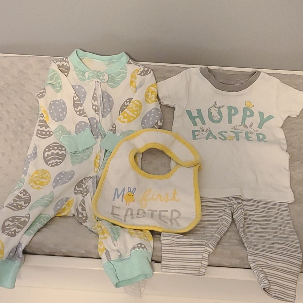 Easter PJs & 1st Easter Bib